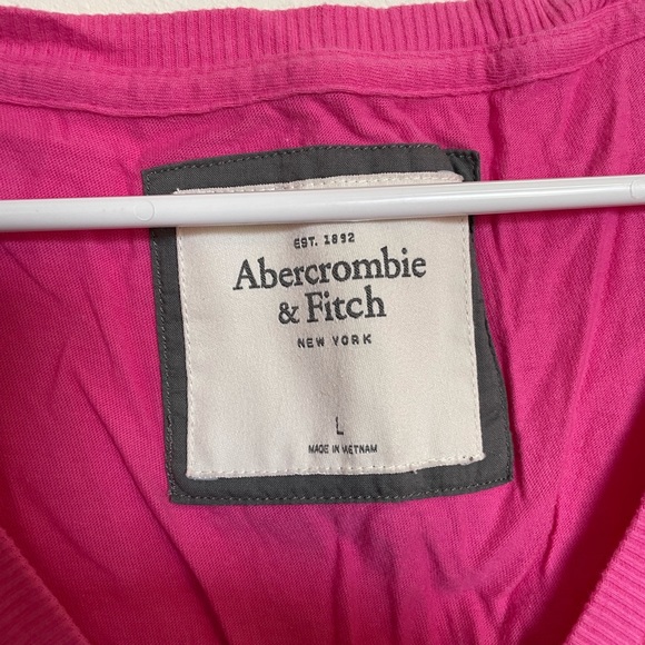Pink A&F V-Neck - Picture 2 of 3